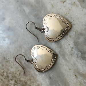 Sterling heart earrings